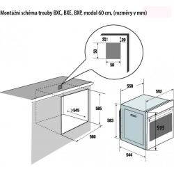 Piekarnik Brandt BXP5534X stal nierdzewna/czarne szkło